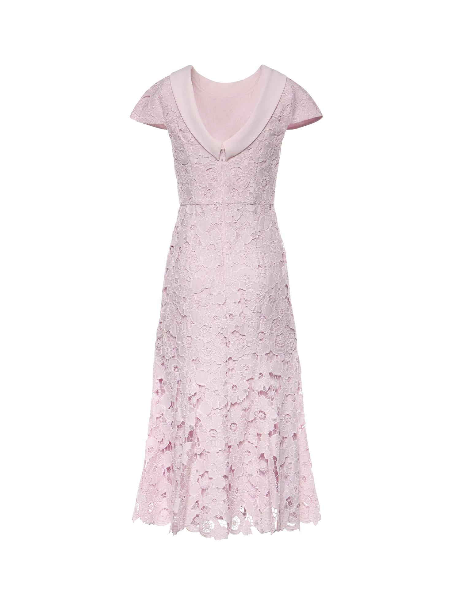 Abito midi in pizzo SS26254M P SELF-PORTRAIT 