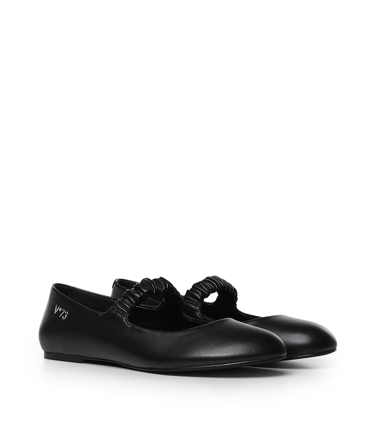 Ballerine Alene con logo 73CZ9YC01 ALENE BALLETNERO V° 73 