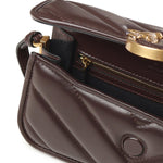Borsa Love Box Horizontal in pelle chevron 105083 A2W2LA7Q PINKO 