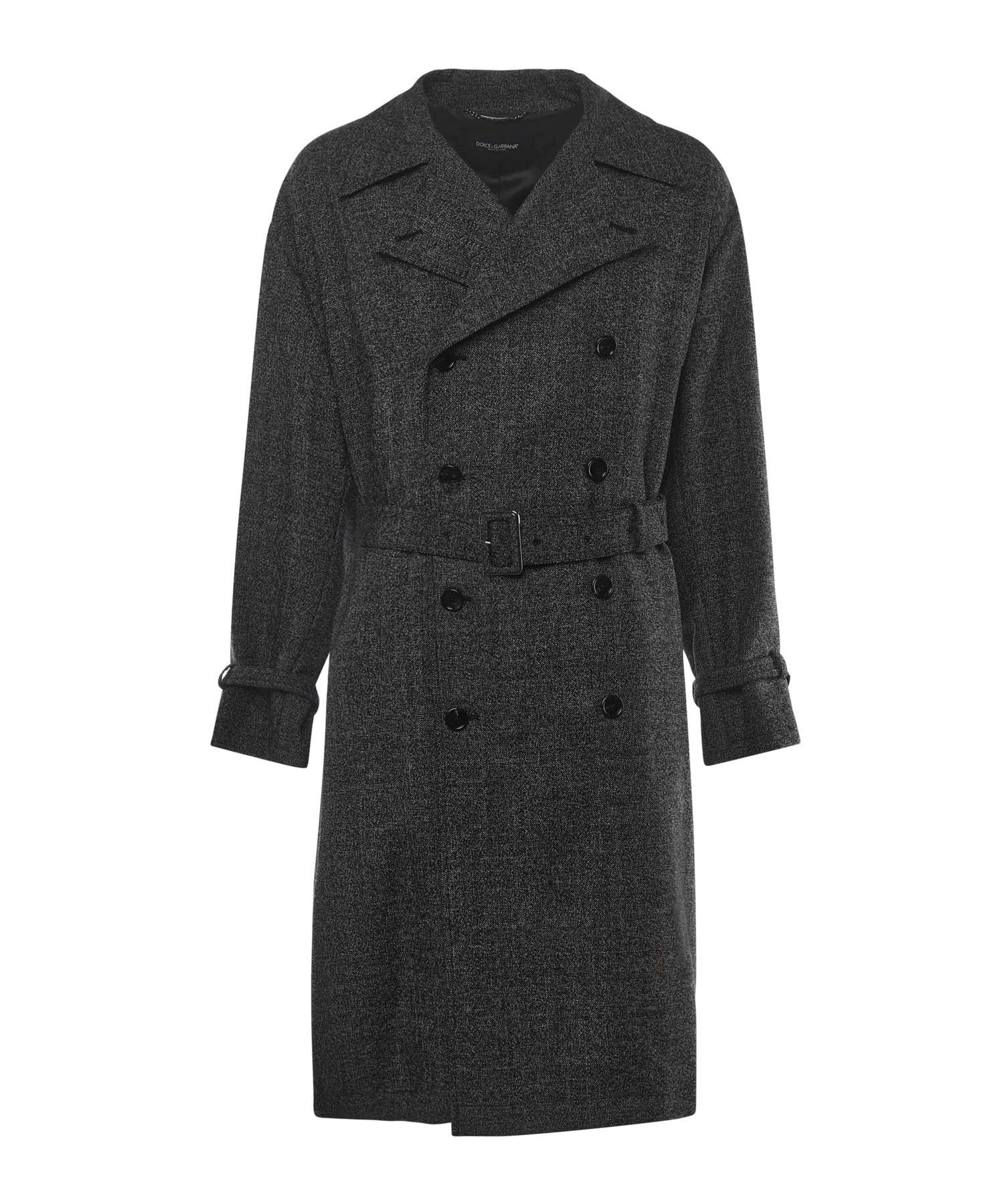 Trench doppiopetto in lana G052KT FM2G4S8031 DOLCE & GABBANA 