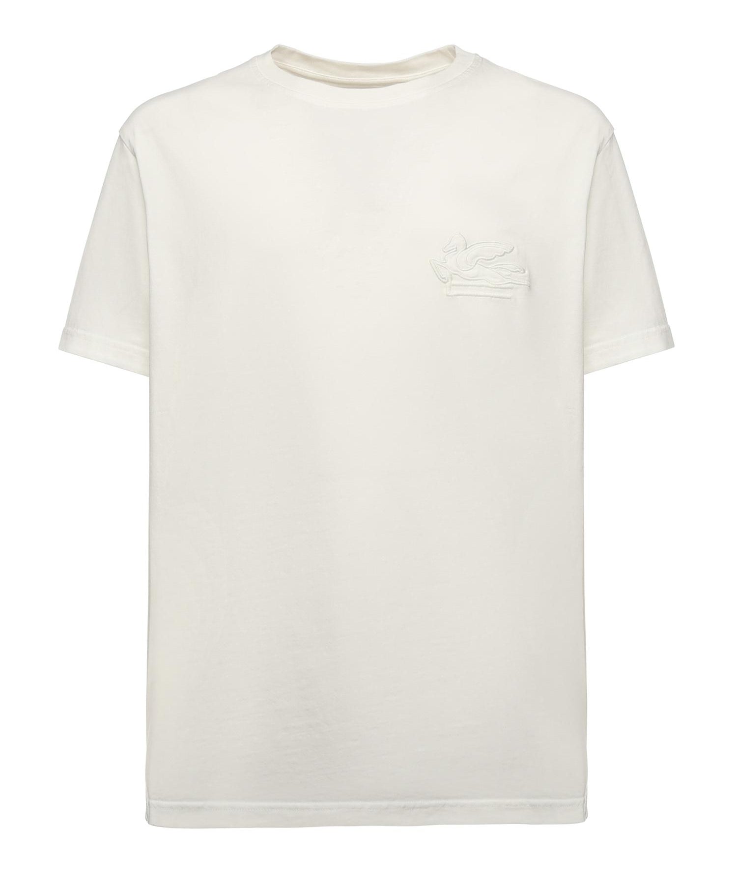 T-shirt in cotone con ricamo Pegaso MRMA0007 AR233W0800 ETRO 