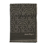 Sciarpa in lana con logo Gancini 520068 754856003 FERRAGAMO 