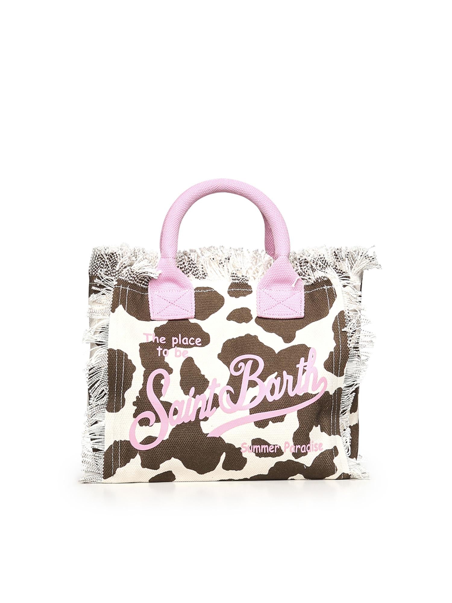 Borsa Colette in canvas di cotone con stampa COL0001 00327L MC2 SAINT BARTH 