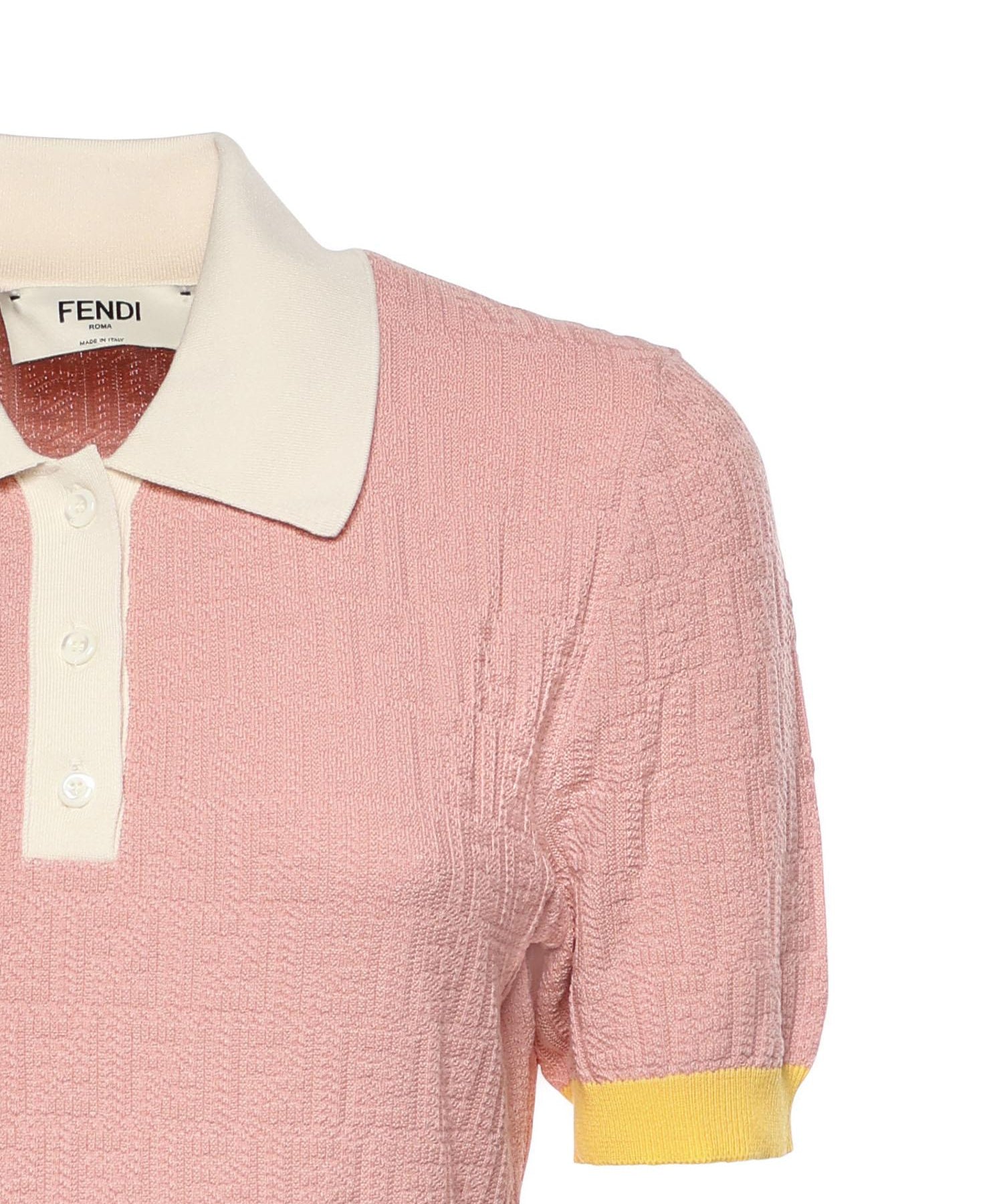 Abito mini FF jacquard in cotone e seta FZDE35 AW4SF1W0S FENDI 