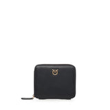 Portafoglio quadrato zip-around in pelle 100249 A0F1Z99Q PINKO 