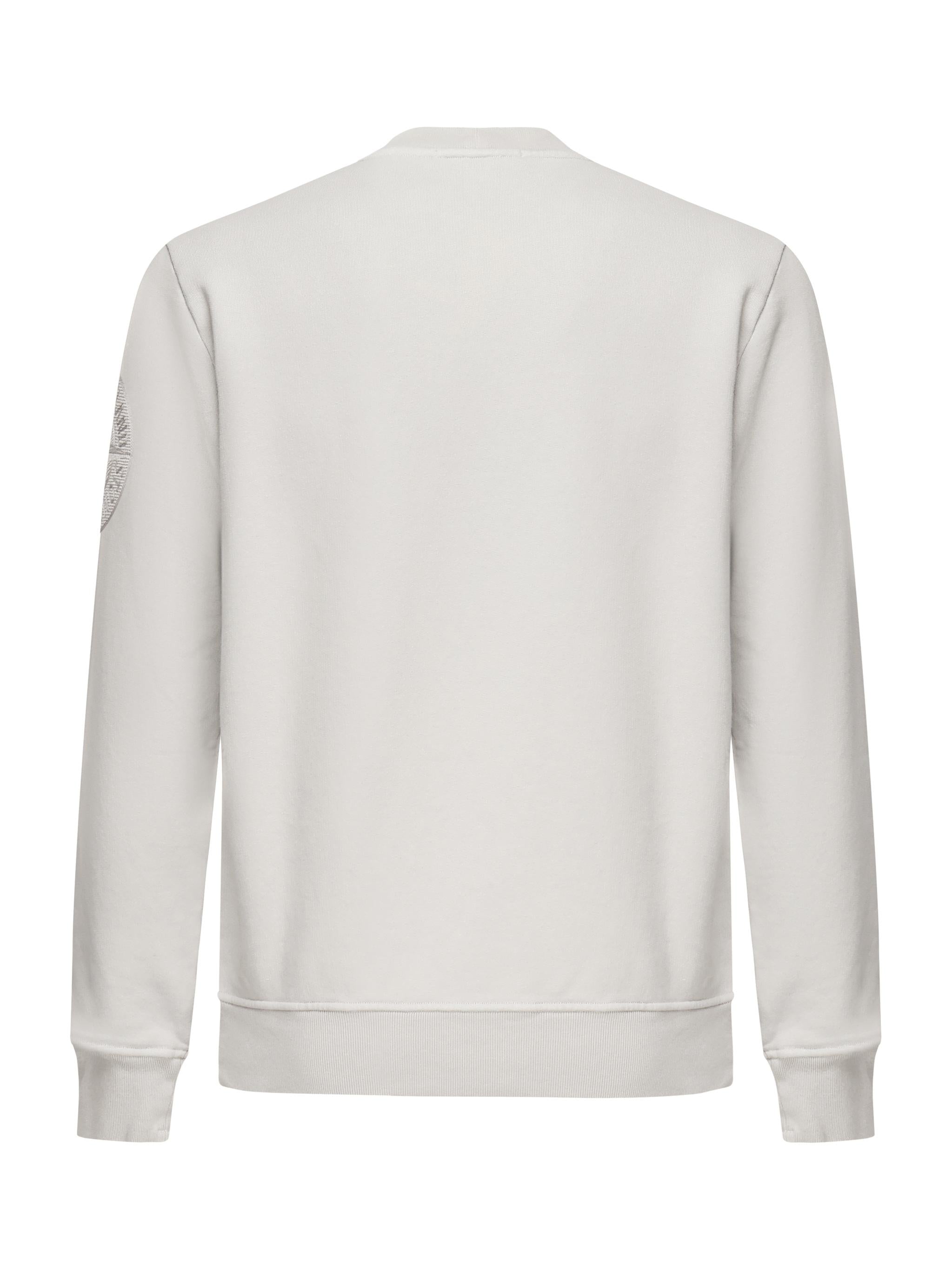Felpa girocollo con ricamo Compass<BR/> K1S156100026 S0122V0061 STONE ISLAND 