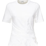 T-shirt drappeggiata in misto cotone S359Y22XA2 2100 LOEWE 