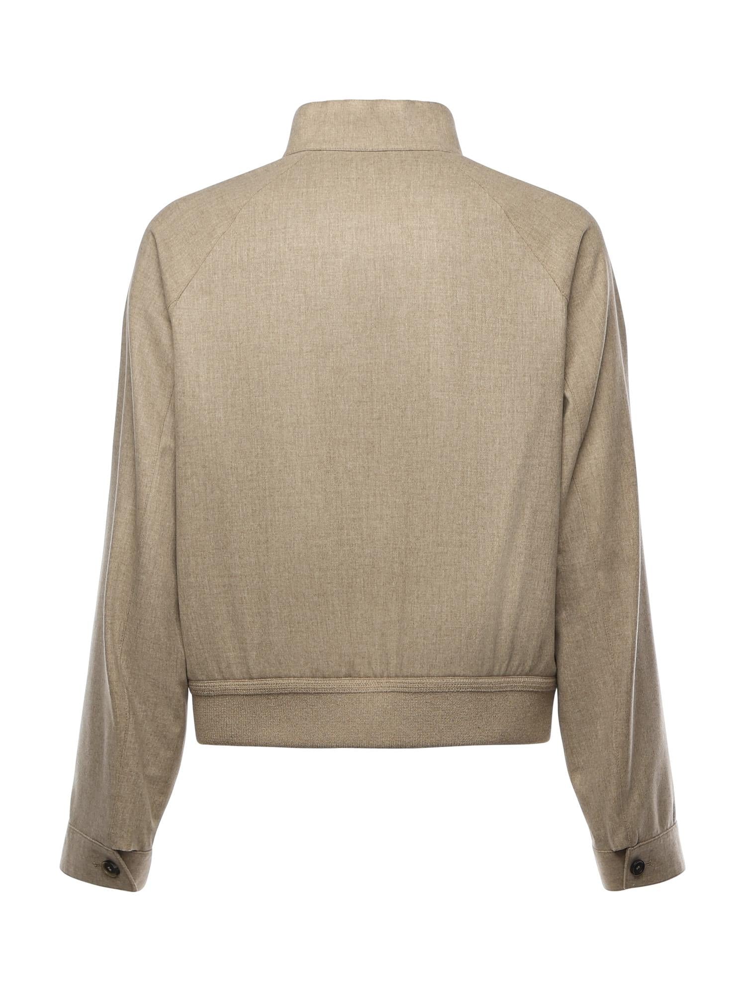 Giacca con zip in lana e cashmere H526Y02WC1 8586 LOEWE 