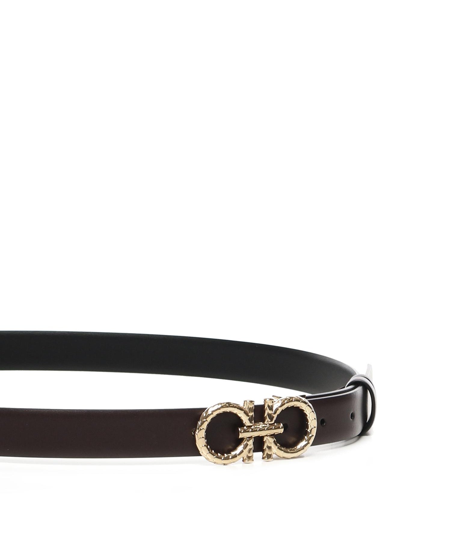 Cintura regolabile e reversibile Gancini<BR/> 230359 780428004 FERRAGAMO 