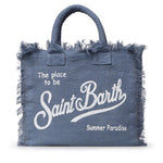 Borsa Vanity in lino con logo VANI022 00262L MC2 SAINT BARTH 
