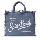 Borsa Vanity in lino con logo VANI022 00262L MC2 SAINT BARTH 
