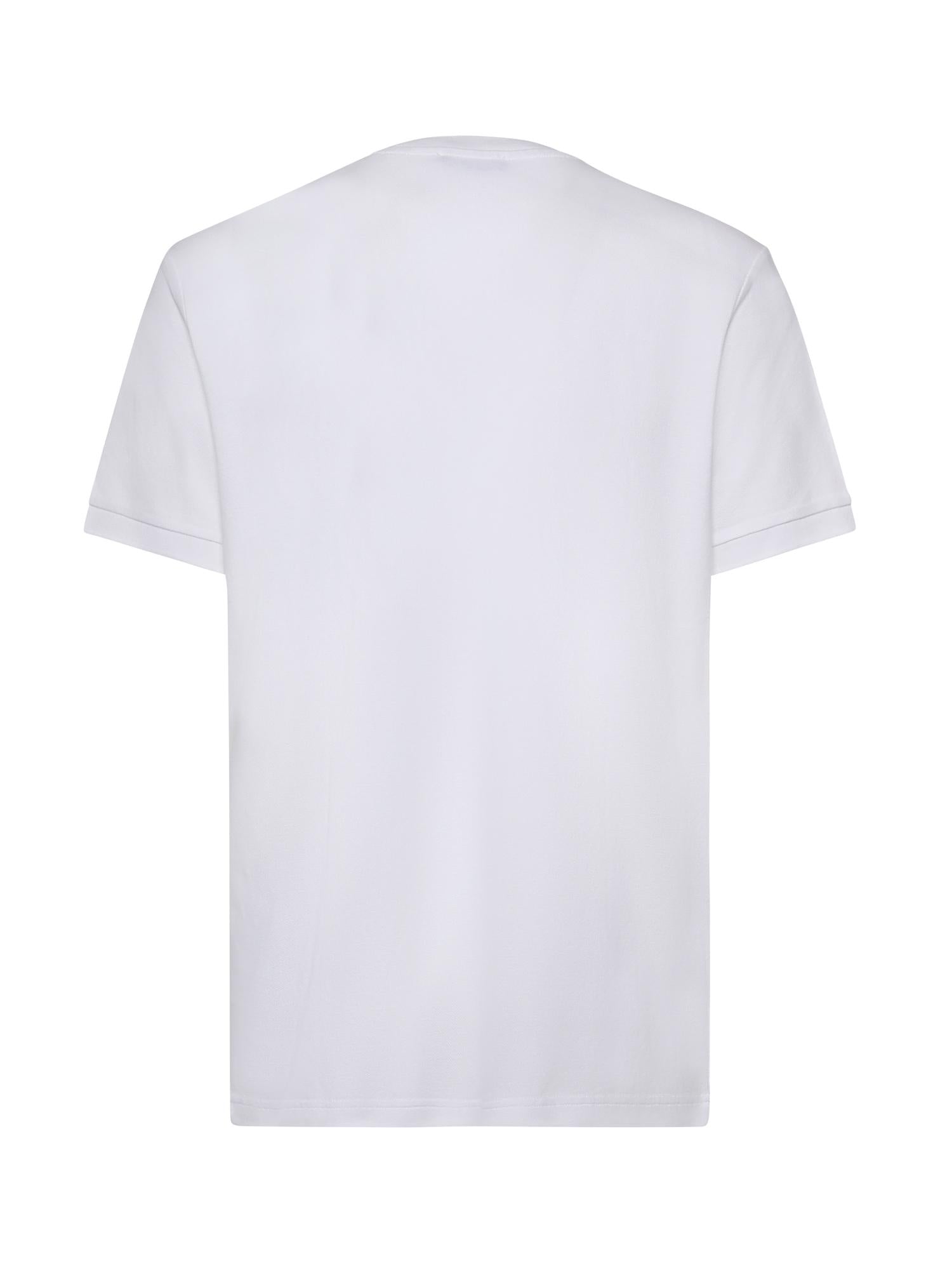 T-shirt in piquet di cotone NPMB352136TZEF B001 FAY 