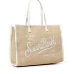 Borsa Vivian Mid Straw effetto raffia con logo VIV0007 00200L MC2 SAINT BARTH 