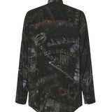 Camicia Cocoon Washed Crayon Allover in popeline di viscosa 857811 TTL781055 BALENCIAGA 