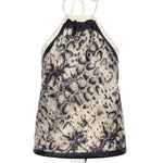 Top Synchro in twill di viscosa e seta 106732 A38HCZ5 PINKO 