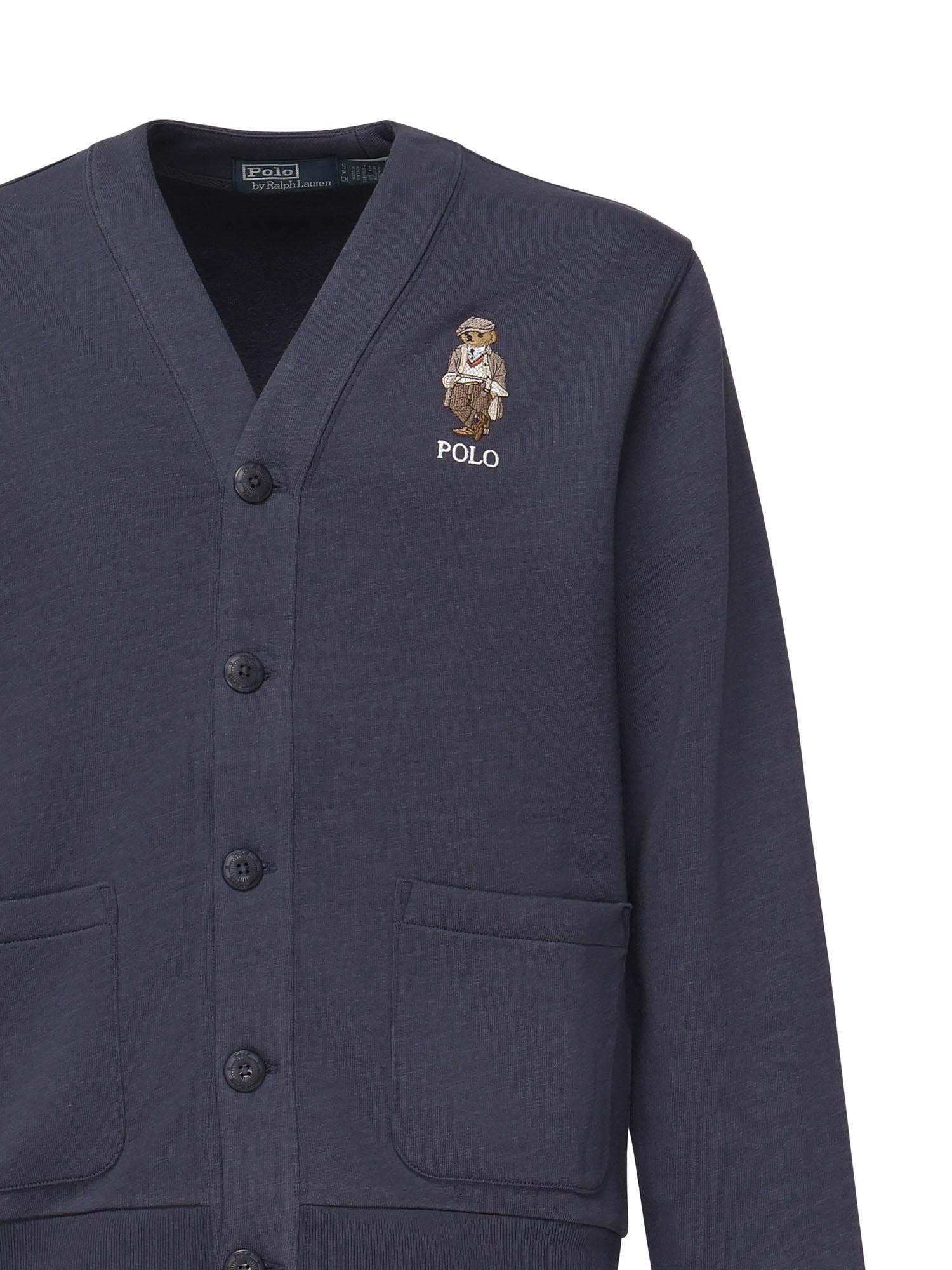 Cardigan con ricamo logo 710980316 001 POLO RALPH LAUREN 