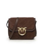 Borsa a spalla piccola Mini Love Bag Box in pelle scamosciata<BR/> 104297 A2JHL74V PINKO 