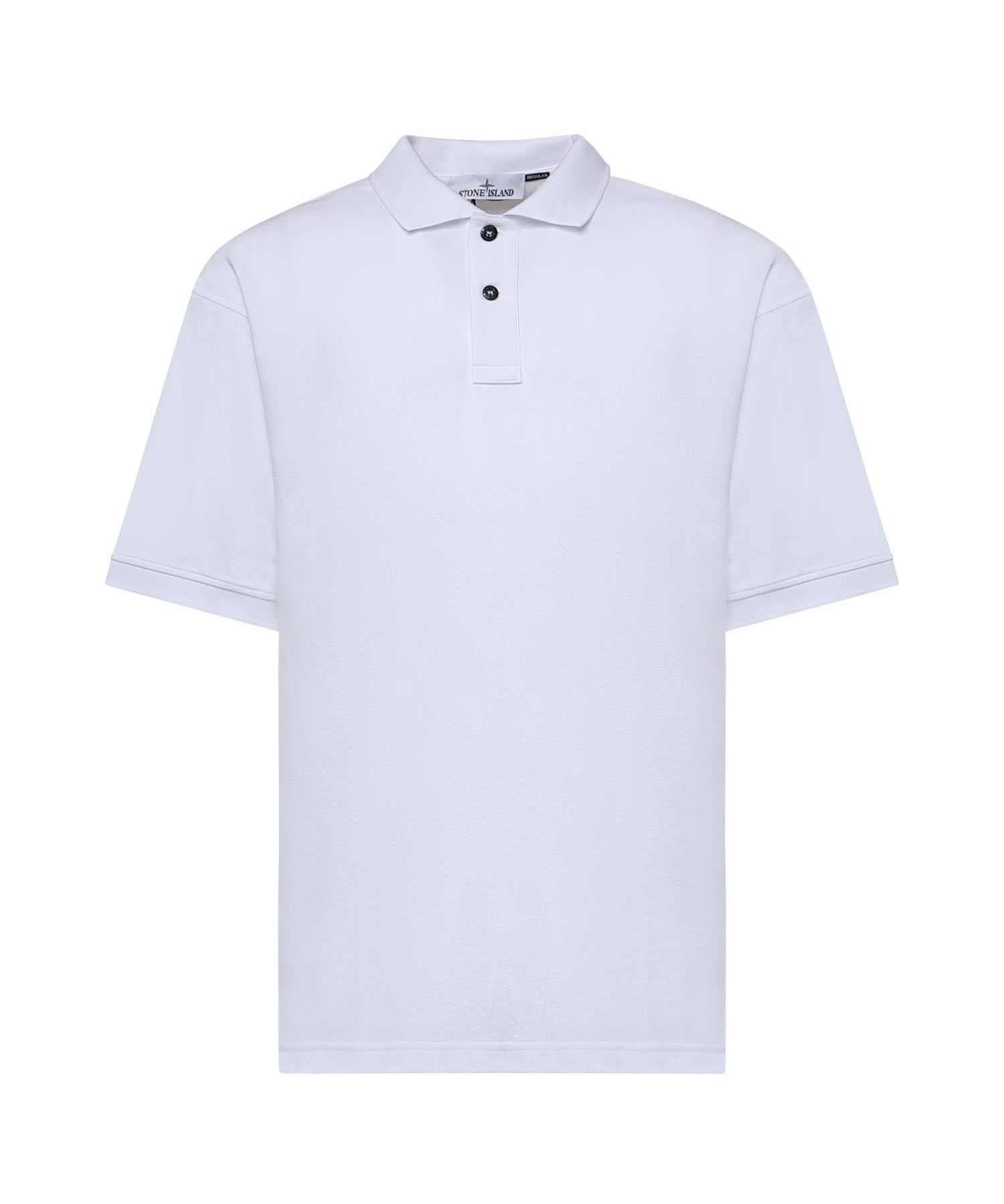 Polo con ricamo logo in piqué di cotone L1S152200001 S0039V0001 STONE ISLAND 