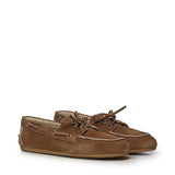 Scarpe Deck in pelle scamosciata delavé 5D123E Z5OF0401 MIU MIU 