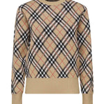 Pullover in misto lana e mohair Check 8110514 C1309 BURBERRY 