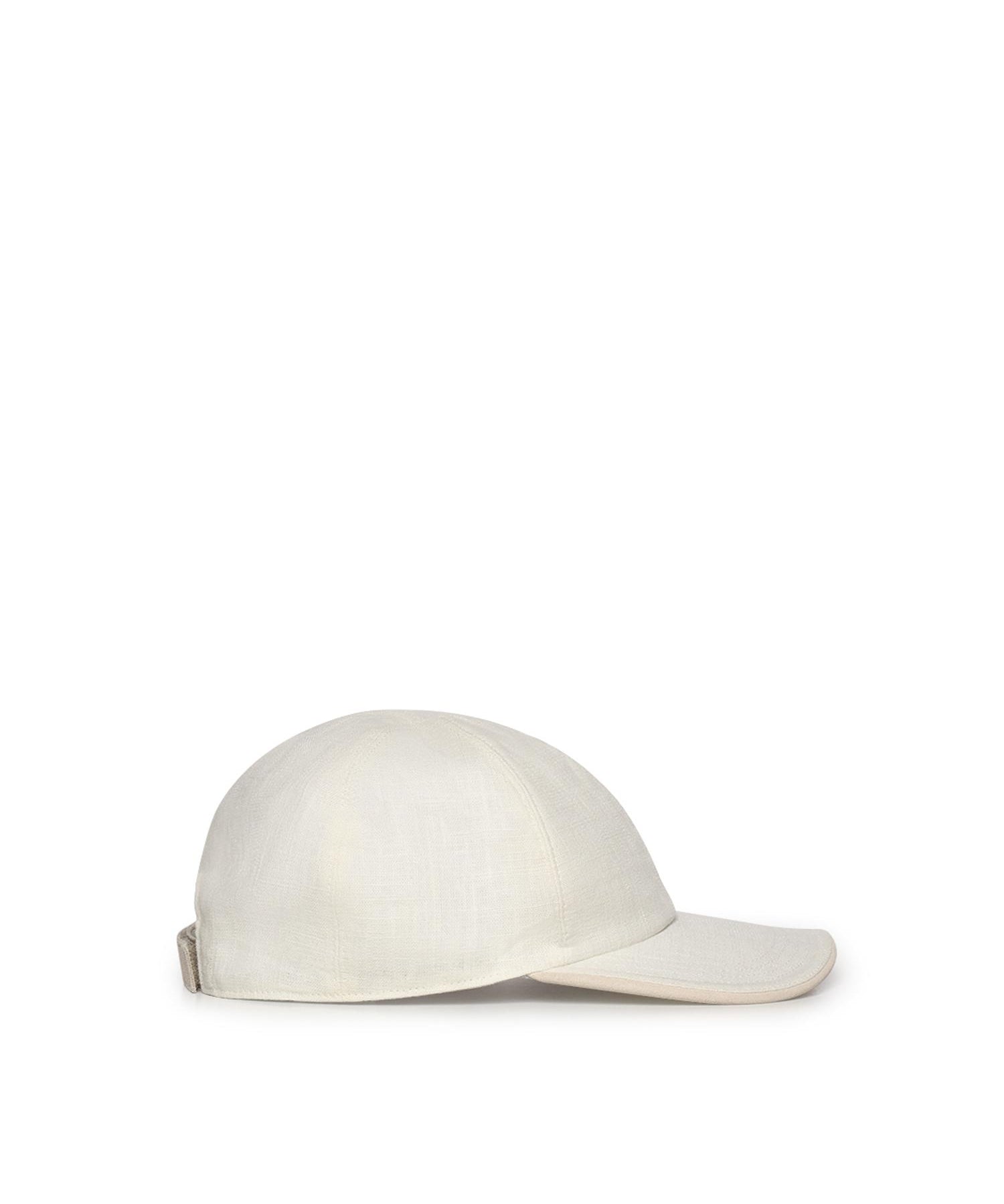 Cappello da baseball in lino e cotone M77CPLM25TES0M226 01-02 ELEVENTY 