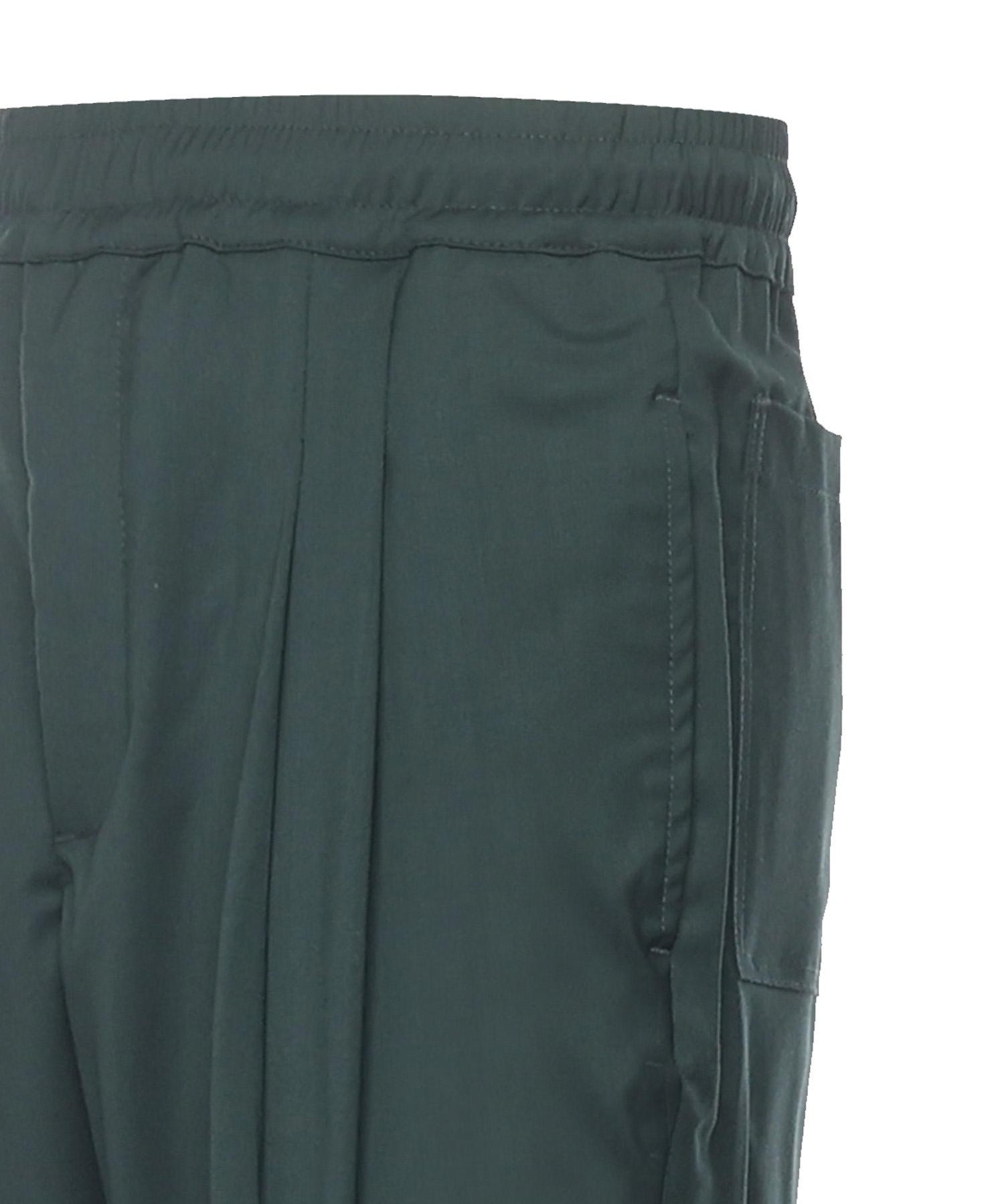 Pantaloni in fresco lana<BR/> NIKLAS VERDE SCURO GIULIANO GALIANO 