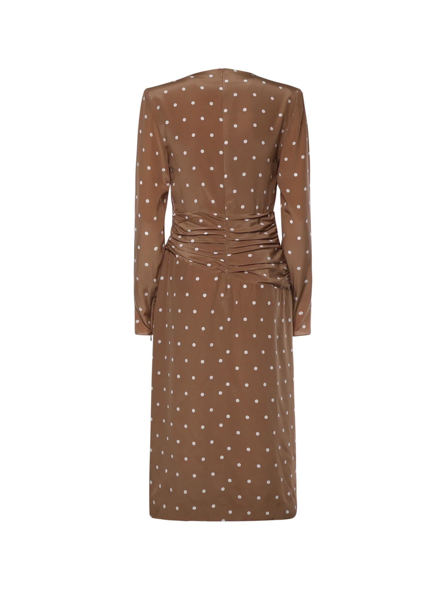 Abito a pois con volant FABX4109F4655 1885 ALESSANDRA RICH 