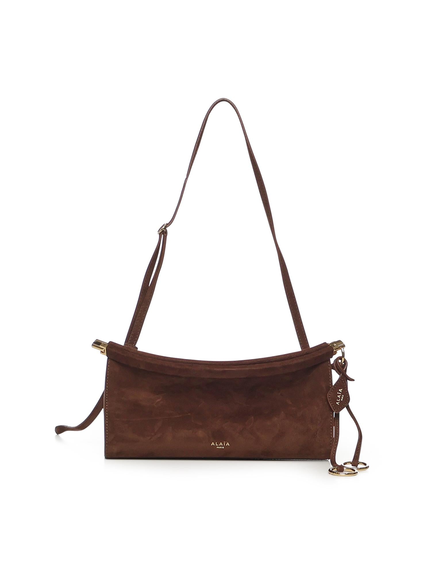 Borsa Le Click East West piccola in pelle scamosciata AA1S01426CA328 743 ALAIA 