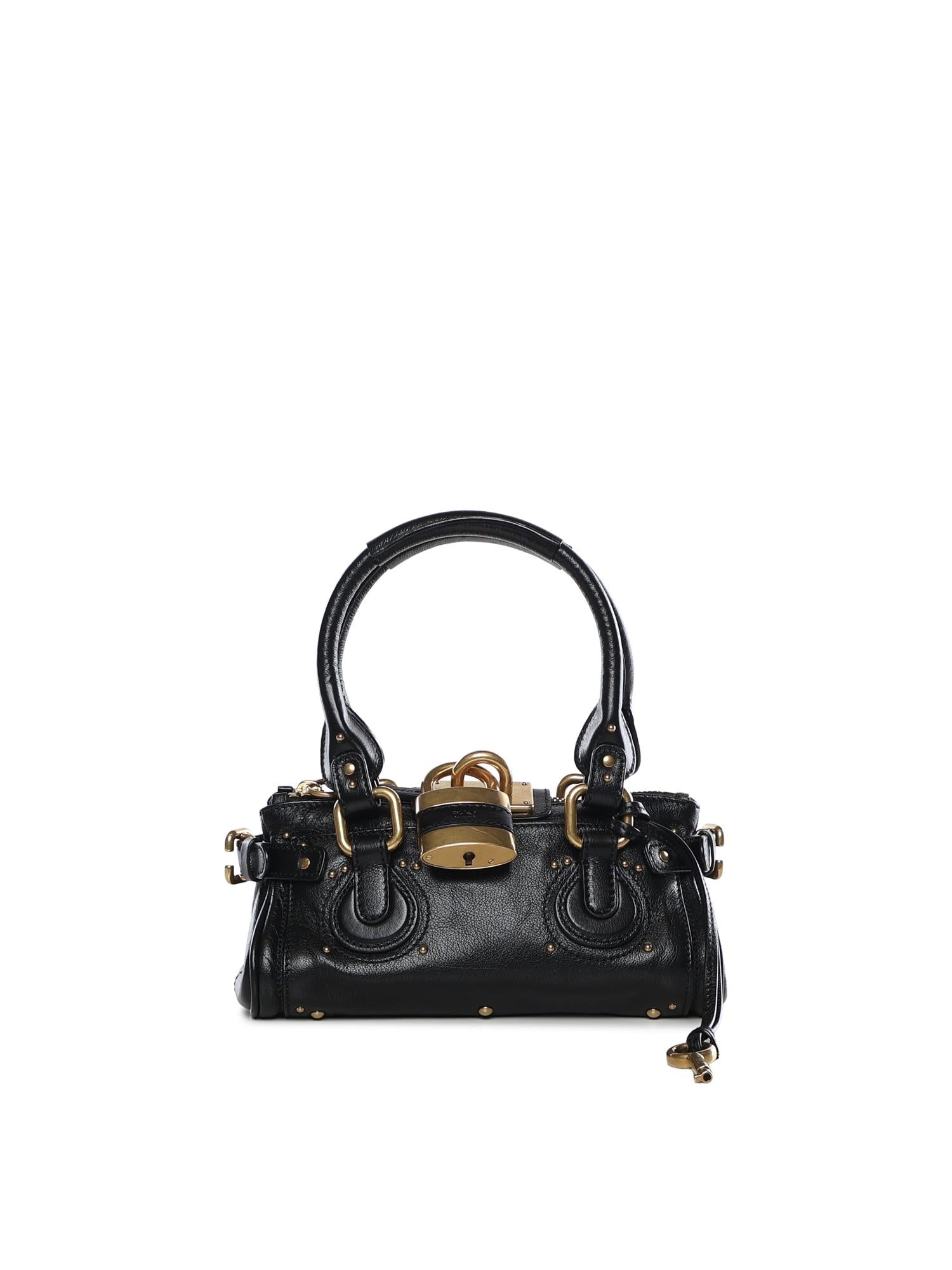 Borsa Paddington piccola in pelle granata CH26SS805P75 001 CHLOÉ 