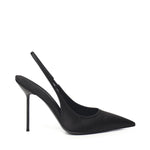 Slingback Lidia in raso PX913XTSAT BLACK PARIS TEXAS 