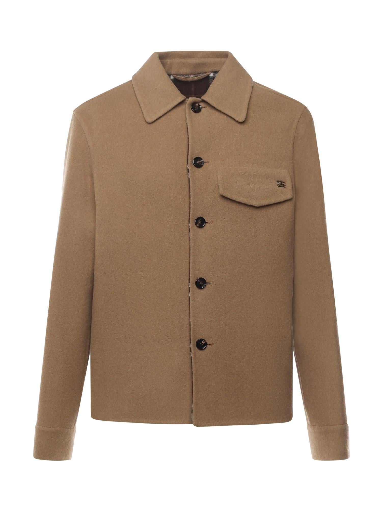 Camicia in lana double-face 8113531 C4042 BURBERRY 