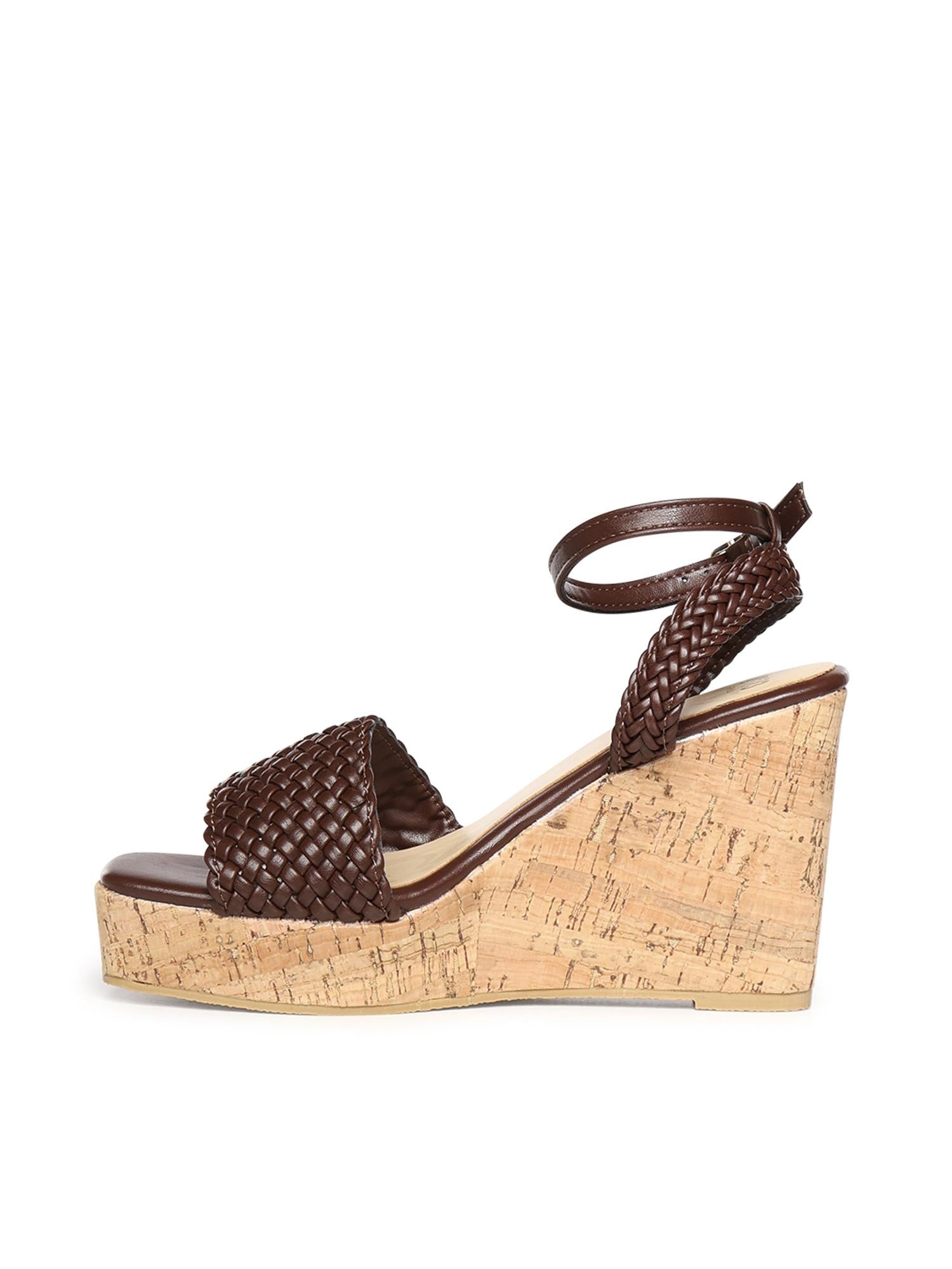 Sandali con zeppa e logo 73SC9YU01INT ZELDA WEDGEMORO V° 73 