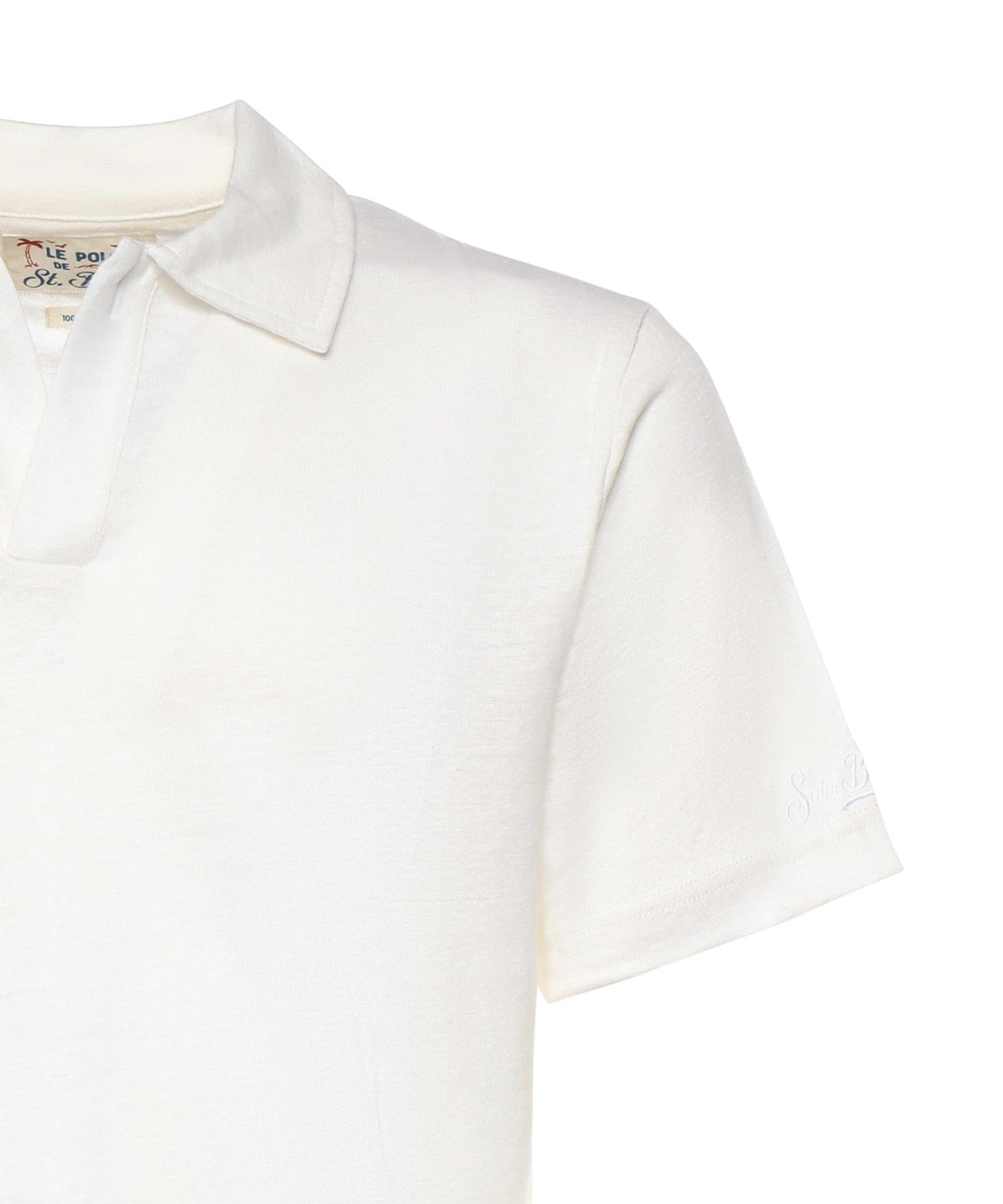 Polo in lino FRS0001 01138L MC2 SAINT BARTH 