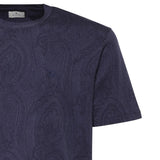 T-shirt in cotone con motivo Arnica MRMA0002 AKG31B0065 ETRO 