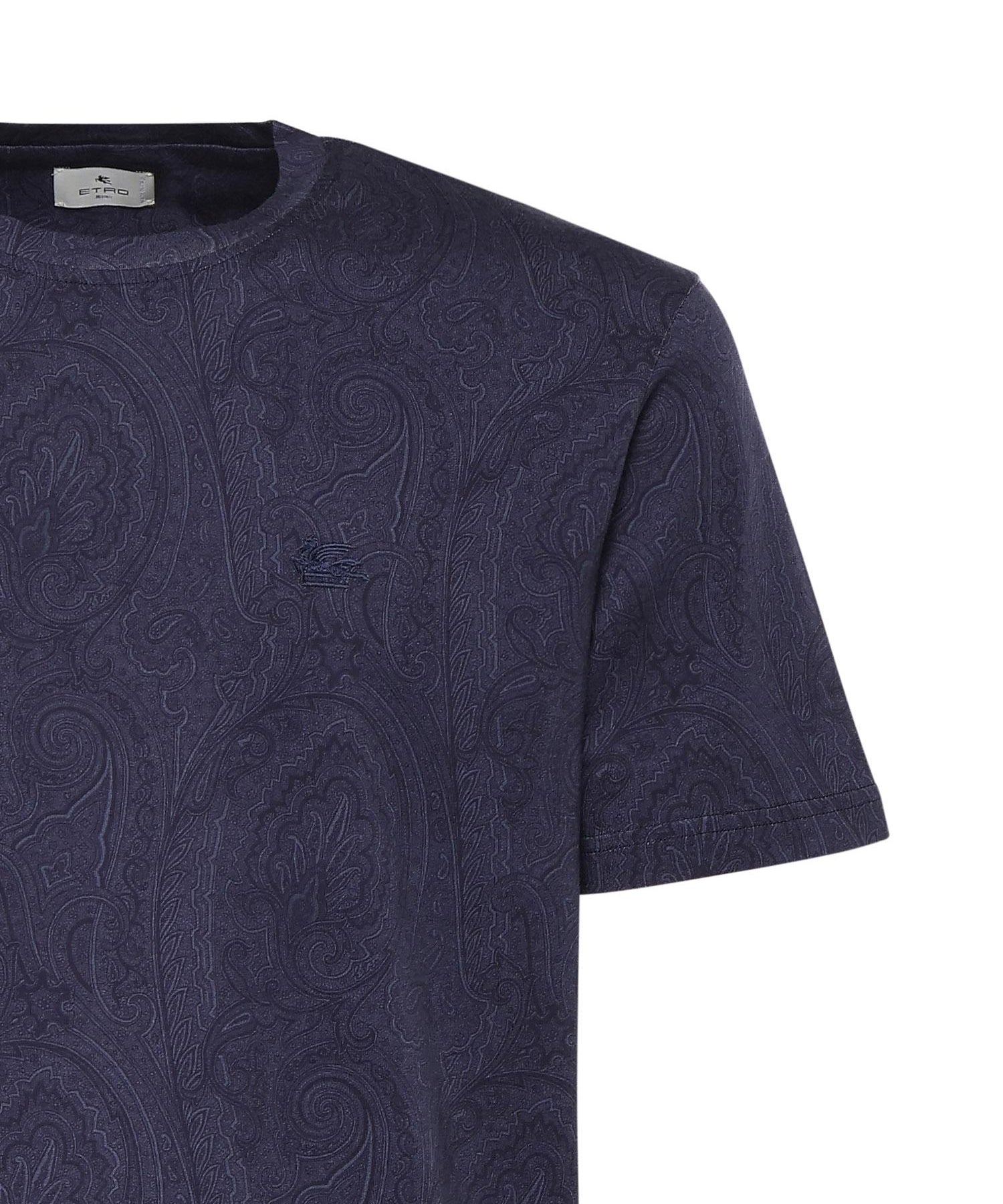 T-shirt in cotone con motivo Arnica MRMA0002 AKG31B0065 ETRO 