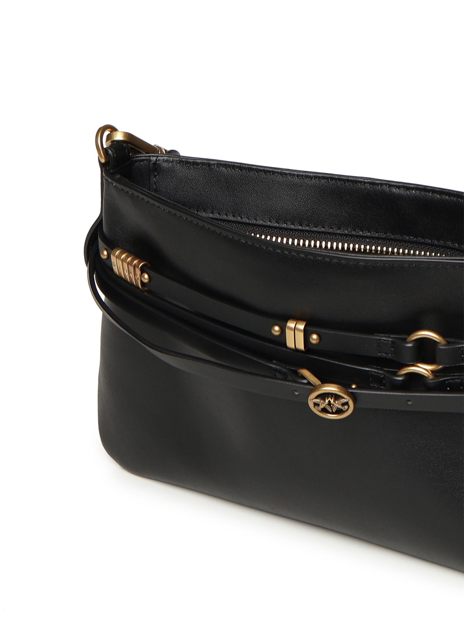 Borsa a spalla Belt Bag Mini in pelle 106177 A0QOZ99Q PINKO 