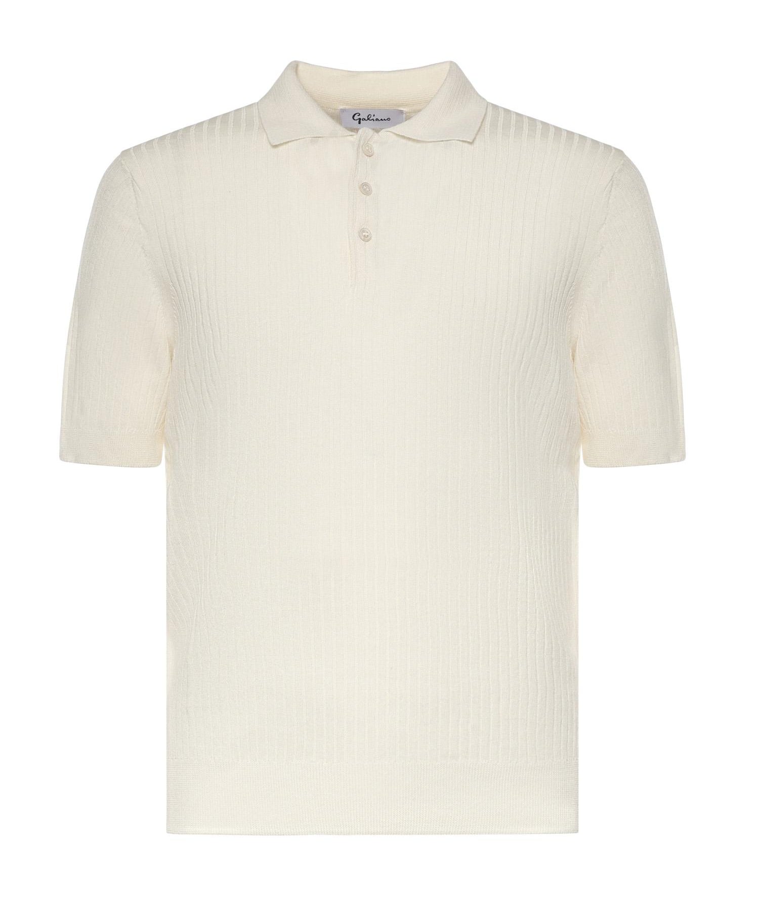 Polo in cotone a coste 57118 18641001 GALIANO 
