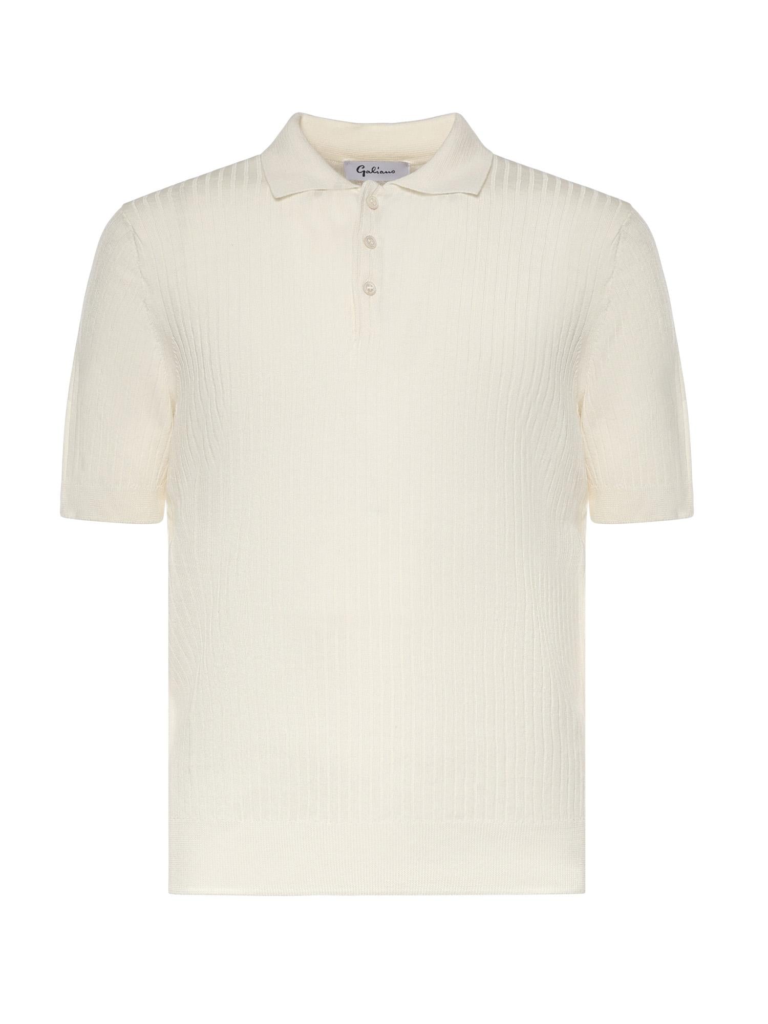 Polo in cotone a coste 57118 18641001 GALIANO 