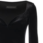 Abito scollo a cuore in jersey di velluto 857335 TTV071000 BALENCIAGA 