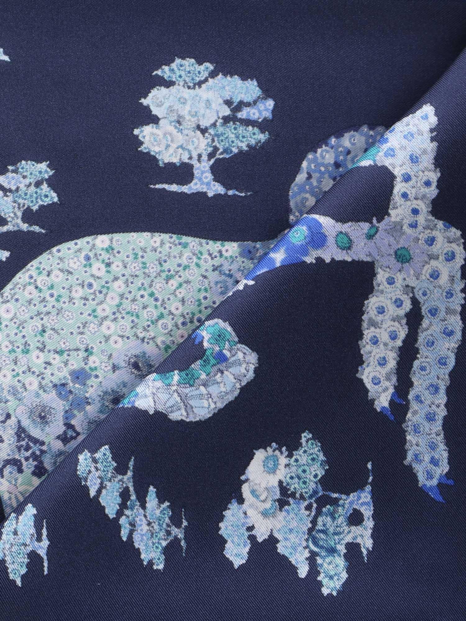 Foulard in seta con stampa 310217 785448002 FERRAGAMO 