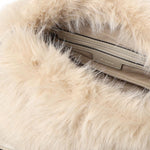 Maxi clutch in eco-pelliccia con logo<BR/> 105909 A2VZC50Q PINKO 