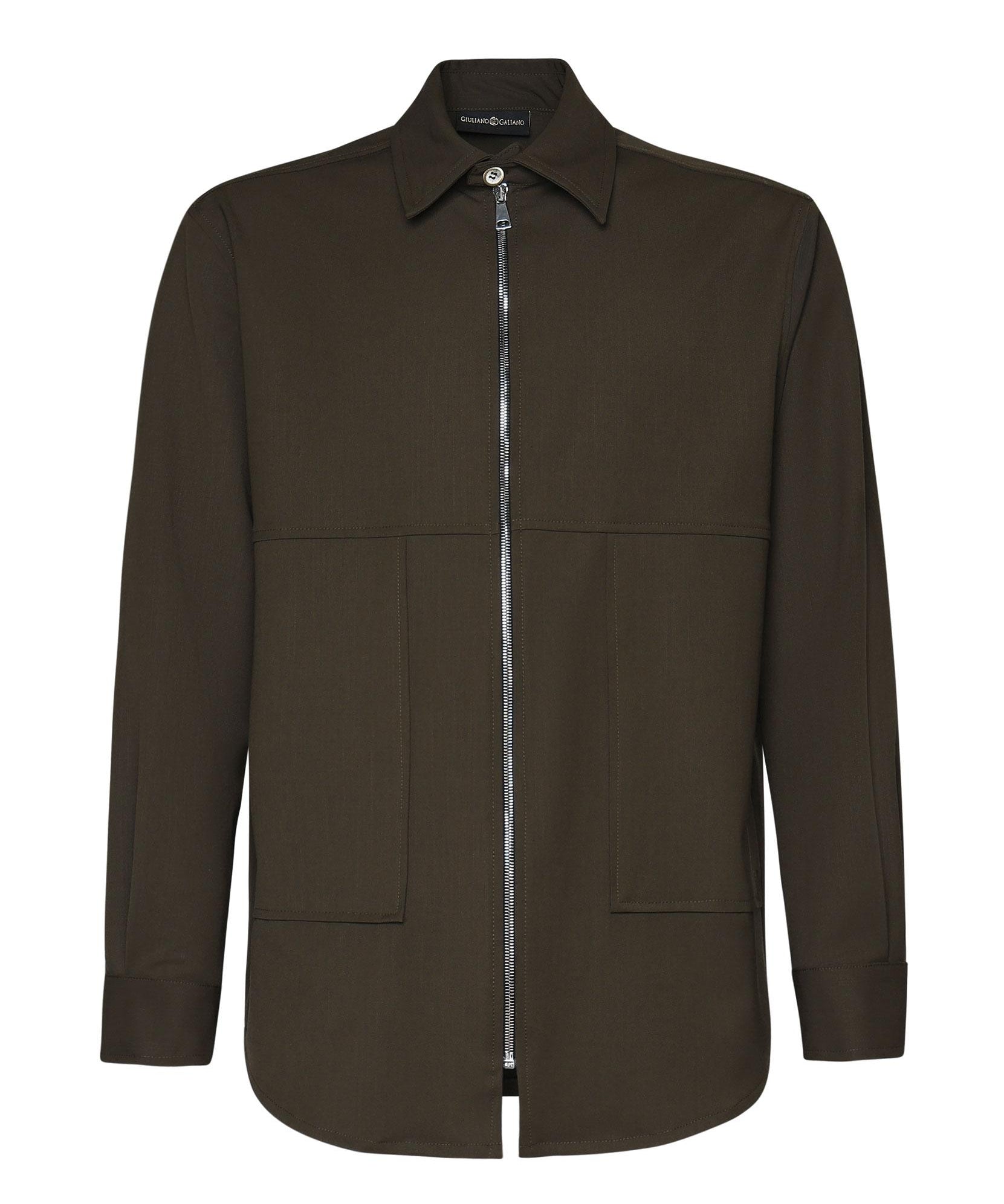 Camicia Magik con zip MAGIK VERDE GIULIANO GALIANO 