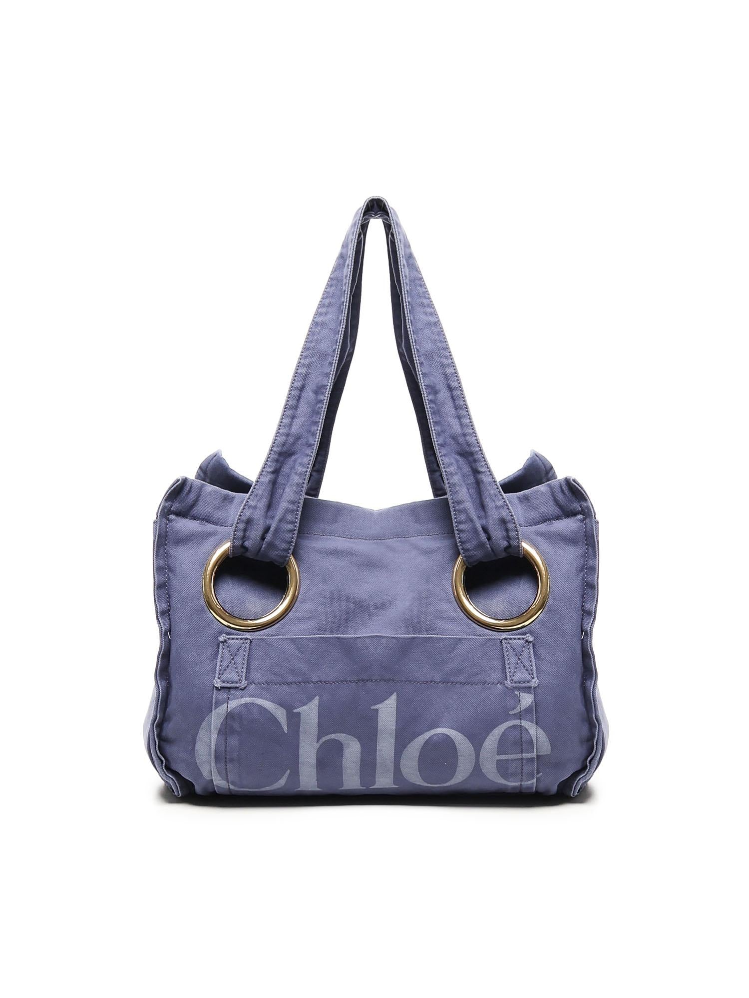 Tote bag Plage in cotone CHC25AS546P10 48B CHLOÉ 