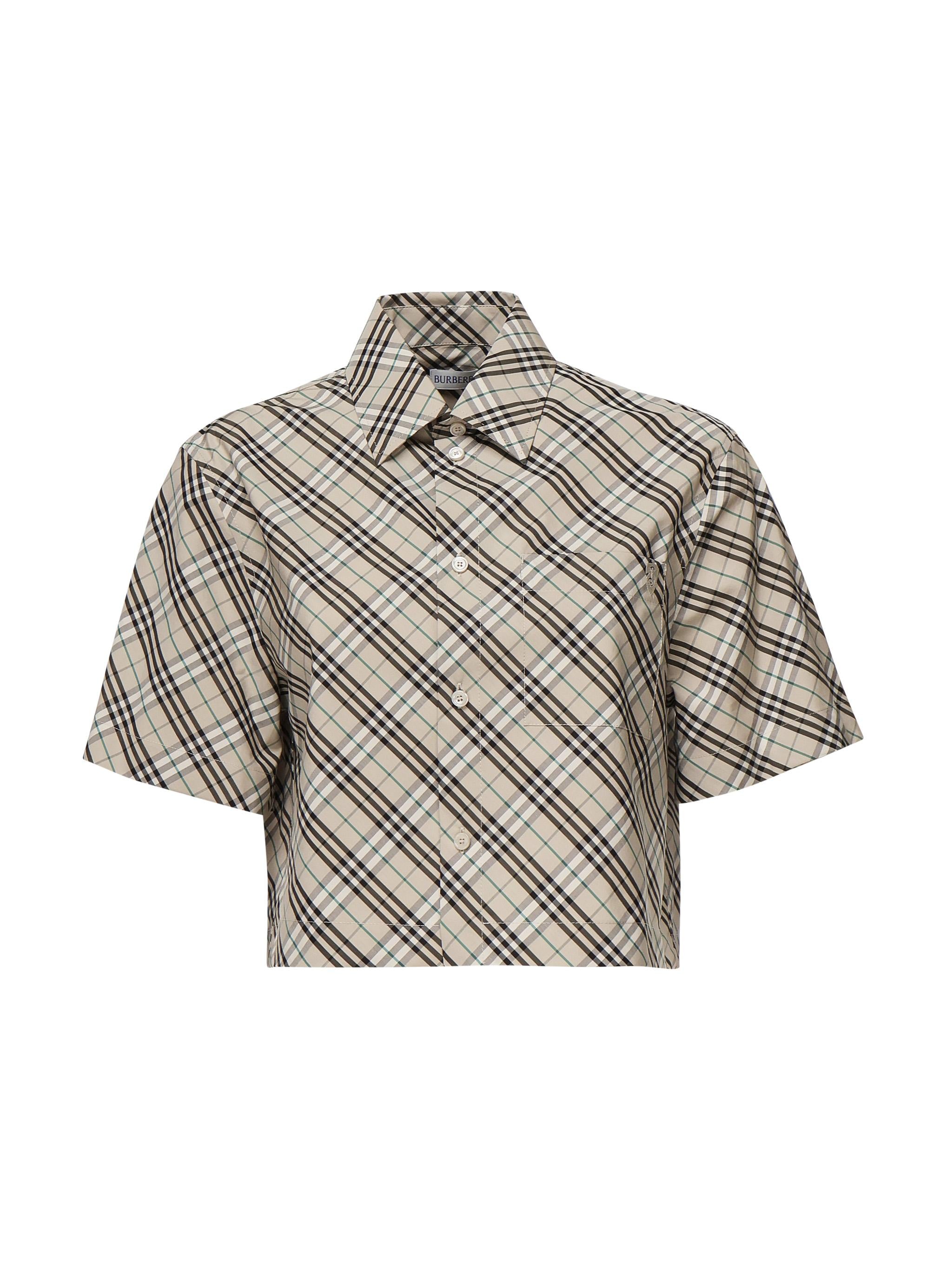Camicia cropped Check 8101121 C1849 BURBERRY 