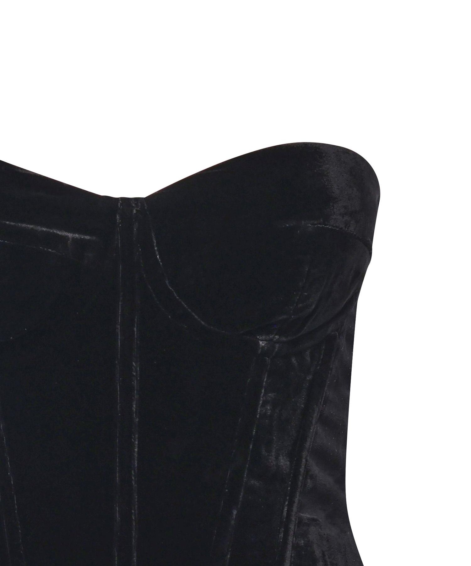 Top bustier in velluto 115256 100 ROTATE 