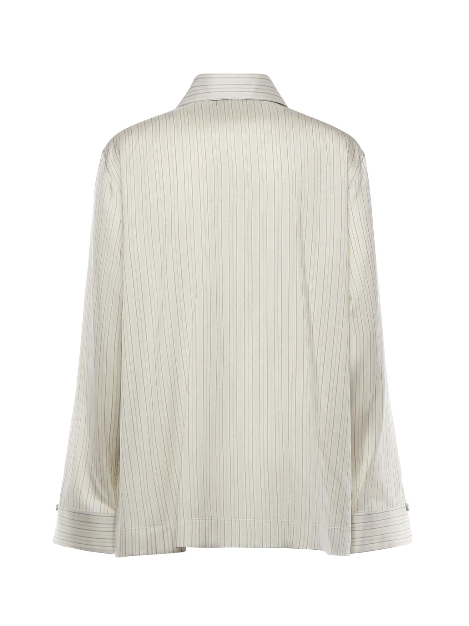 Camicia in seta a righe FS8287 AYNPF1T6E FENDI 