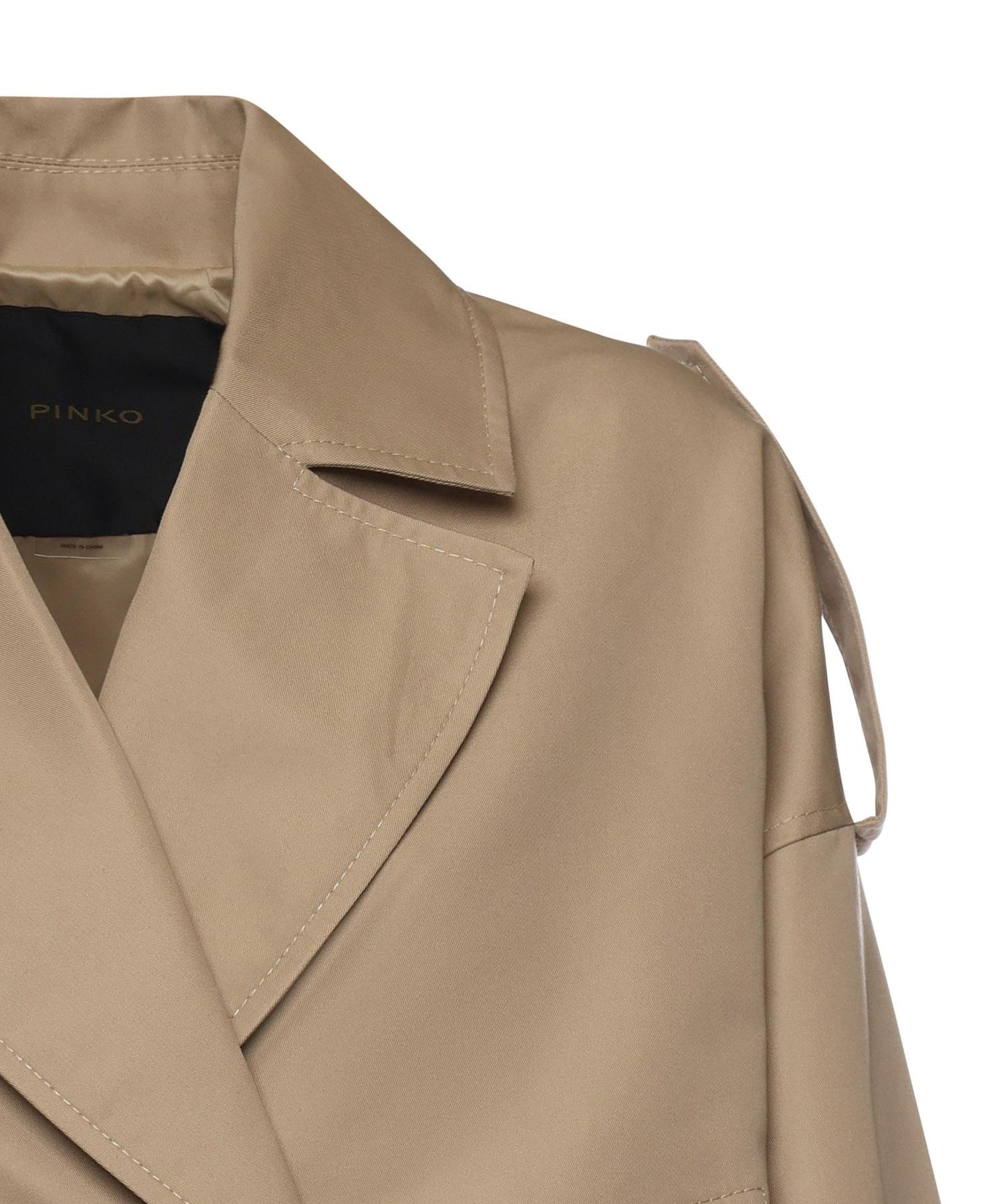 Trench cropped doppiopetto 106325 A1PRD41 PINKO 