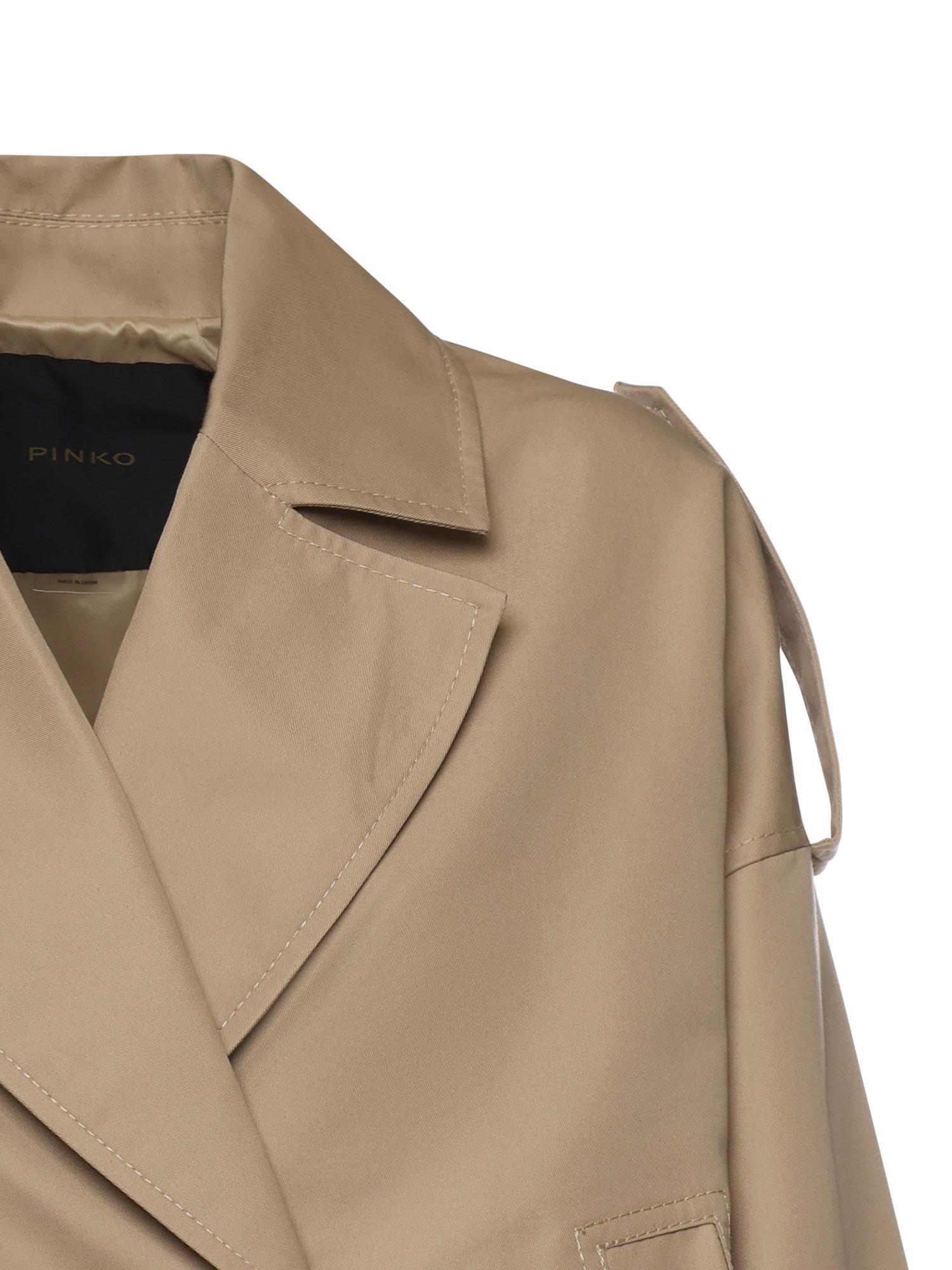 Trench cropped doppiopetto 106325 A1PRD41 PINKO 