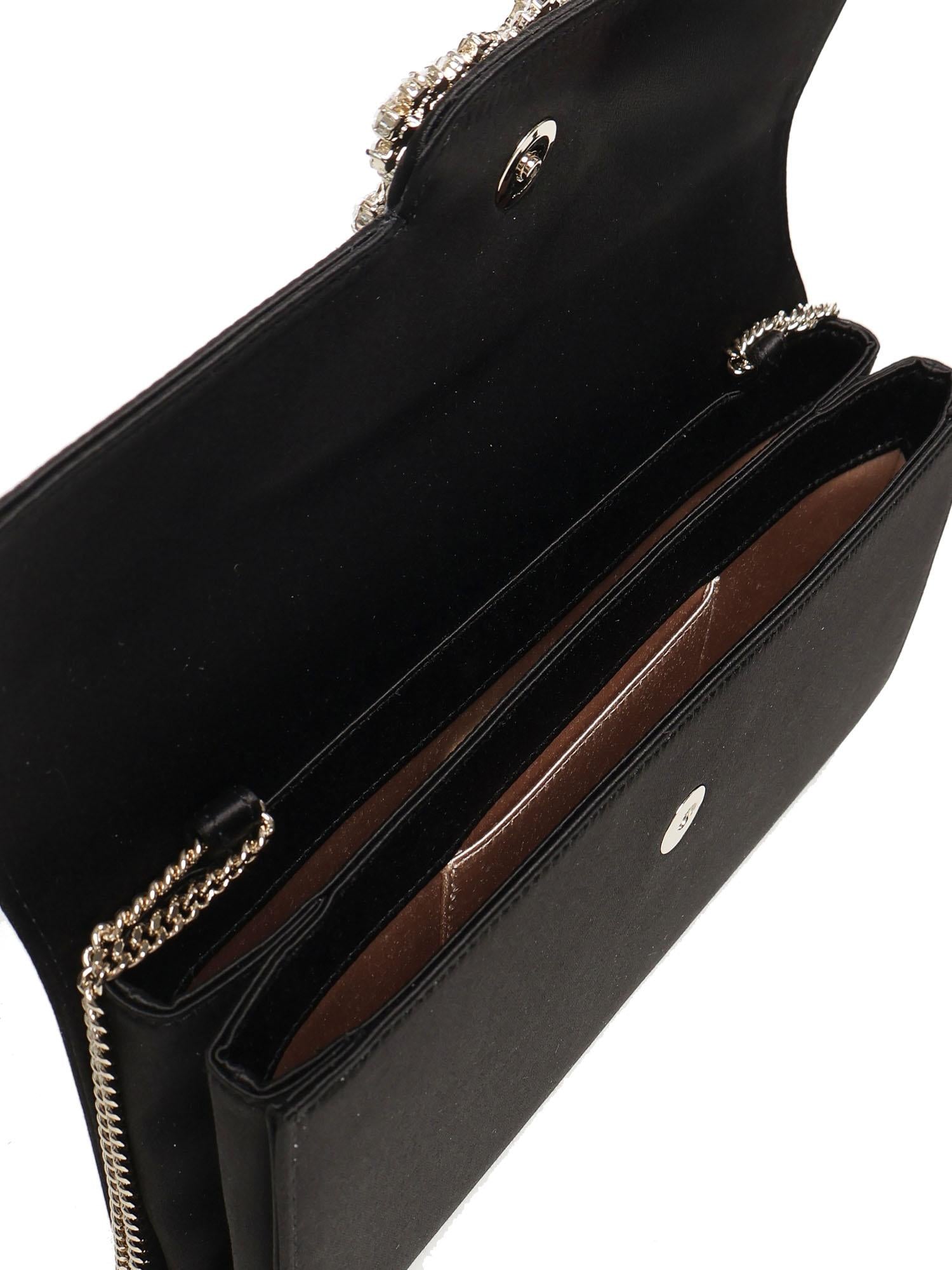 Pochette Efflorescence in raso RBWAMFD0200RS0 B999 ROGER VIVIER 