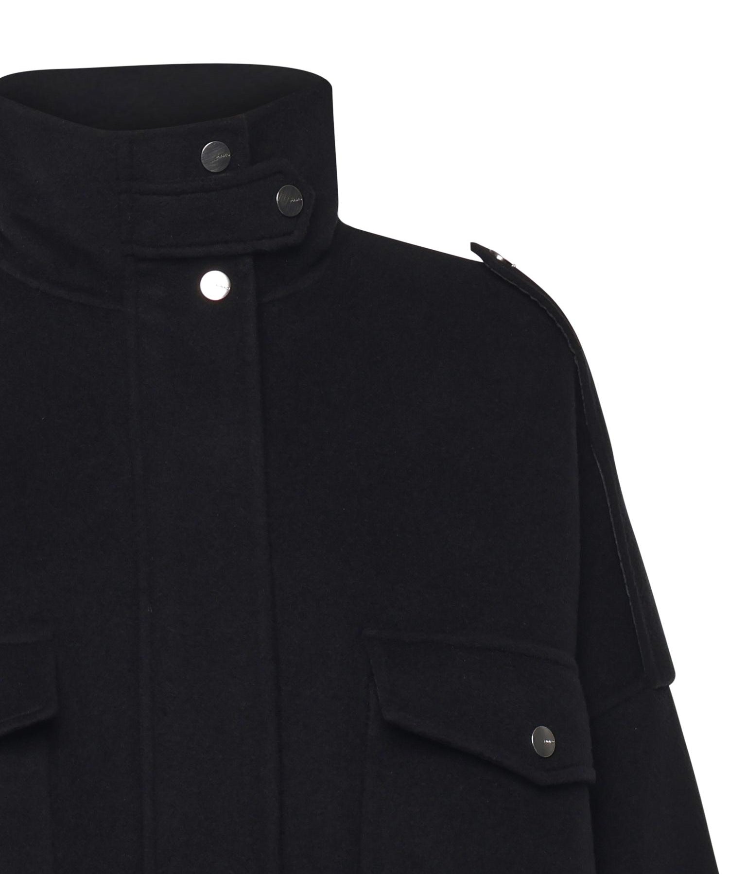 Caban in panno double con collo alto<BR/> 105341 A2XMZ99 PINKO 
